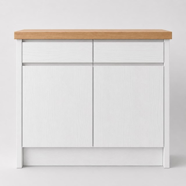 Painted Oak White J Pull Replacement Kitchen Door | J Pull Painted Oak White J Pull Replacement Kitchen Door | J Pull