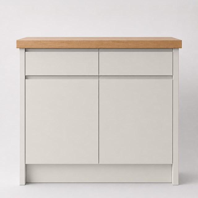 Super Matte Angora Grey J Pull Replacement Kitchen Door | J Pull Super Matte Angora Grey J Pull Replacement Kitchen Door | J Pull