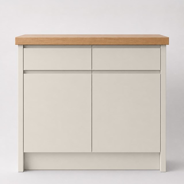 Super Matte Cashmere J Pull Replacement Kitchen Door | J Pull Super Matte Cashmere J Pull Replacement Kitchen Door | J Pull