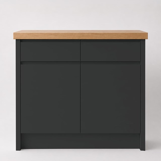 Super Matte Graphite J Pull Replacement Kitchen Door | J Pull Super Matte Graphite J Pull Replacement Kitchen Door | J Pull