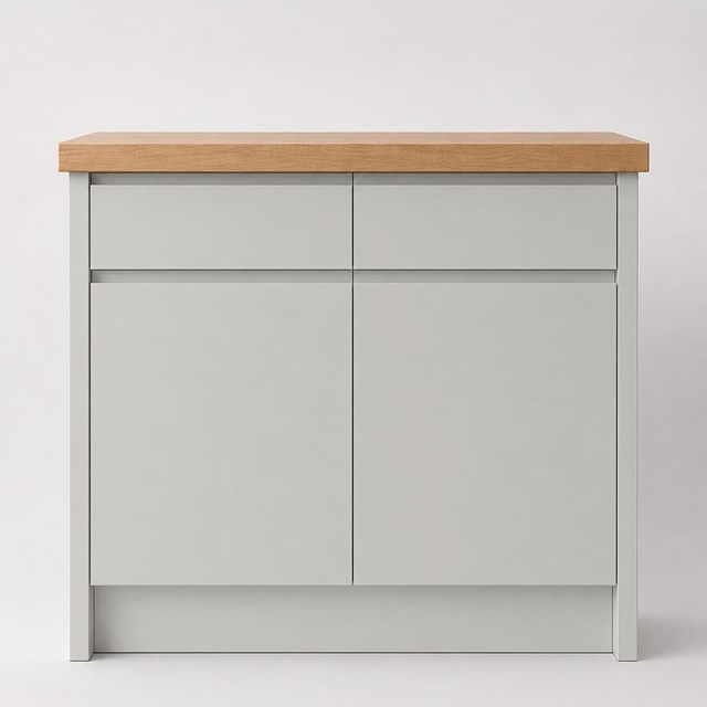 Super Matte Light Grey J Pull Replacement Kitchen Door | J Pull Super Matte Light Grey J Pull Replacement Kitchen Door | J Pull
