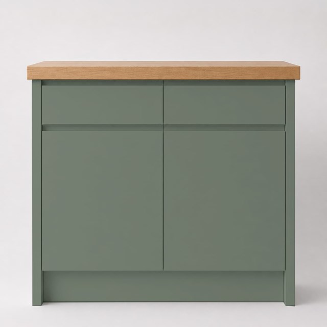 Super Matte Reed Green J Pull Replacement Kitchen Door | J Pull Super Matte Reed Green J Pull Replacement Kitchen Door | J Pull