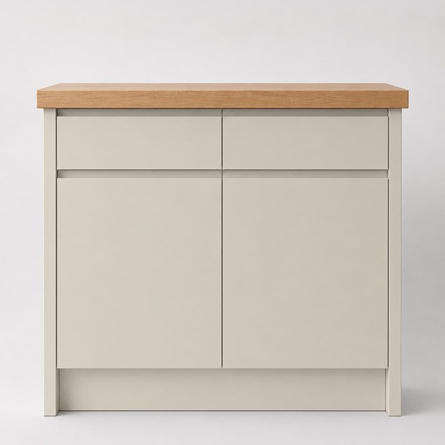 Super Matte Taupe Grey J Pull Replacement Kitchen Door | J Pull Super Matte Taupe Grey J Pull Replacement Kitchen Door | J Pull