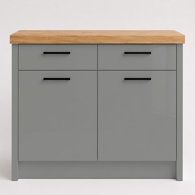 High Gloss Dust Grey Slab Replacement Kitchen Door | Slab High Gloss Dust Grey Slab Replacement Kitchen Door | Slab