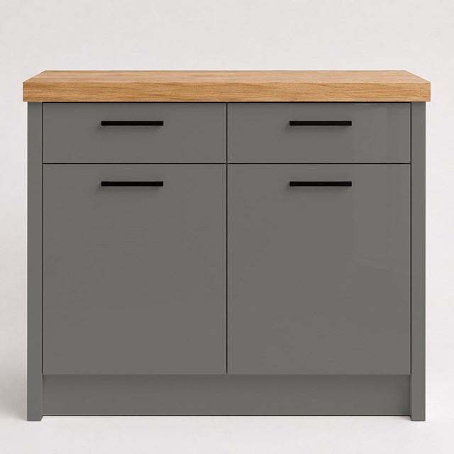 High Gloss Onyx Grey Slab Replacement Kitchen Door | Slab High Gloss Onyx Grey Slab Replacement Kitchen Door | Slab