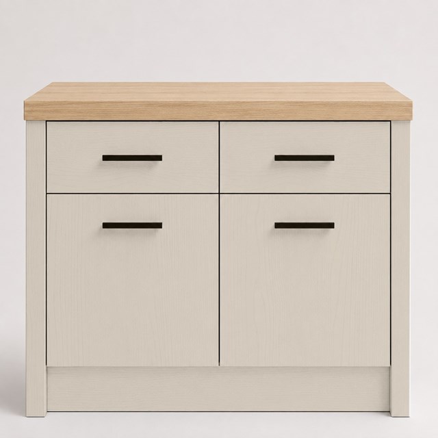 Painted Oak Cashmere Slab Replacement Kitchen Door | Slab Painted Oak Cashmere Slab Replacement Kitchen Door | Slab