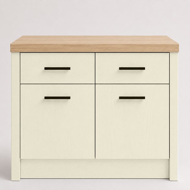 Painted Oak Ivory Slab Replacement Kitchen Door | Slab Painted Oak Ivory Slab Replacement Kitchen Door | Slab