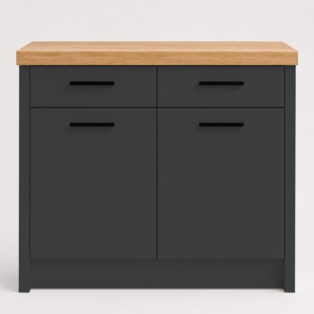 Super Matte Graphite Slab Replacement Kitchen Door | Slab Super Matte Graphite Slab Replacement Kitchen Door | Slab