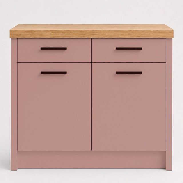 Super Matte Kobe (Dusky Pink) Slab Replacement Kitchen Door | Slab Super Matte Kobe (Dusky Pink) Slab Replacement Kitchen Door | Slab