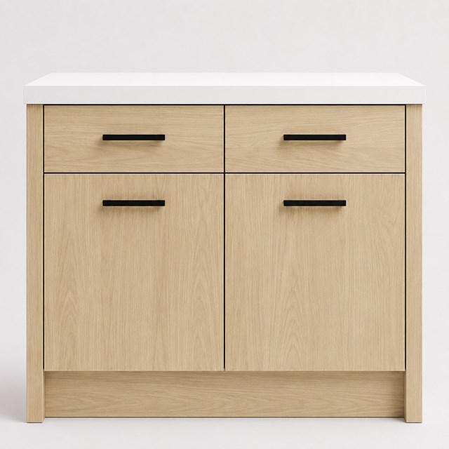 Woodgrain Lissa Oak Slab Replacement Kitchen Door | Slab Woodgrain Lissa Oak Slab Replacement Kitchen Door | Slab