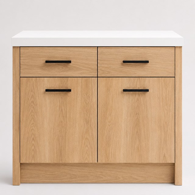 Woodgrain Montana Oak Slab Replacement Kitchen Door | Slab Woodgrain Montana Oak Slab Replacement Kitchen Door | Slab
