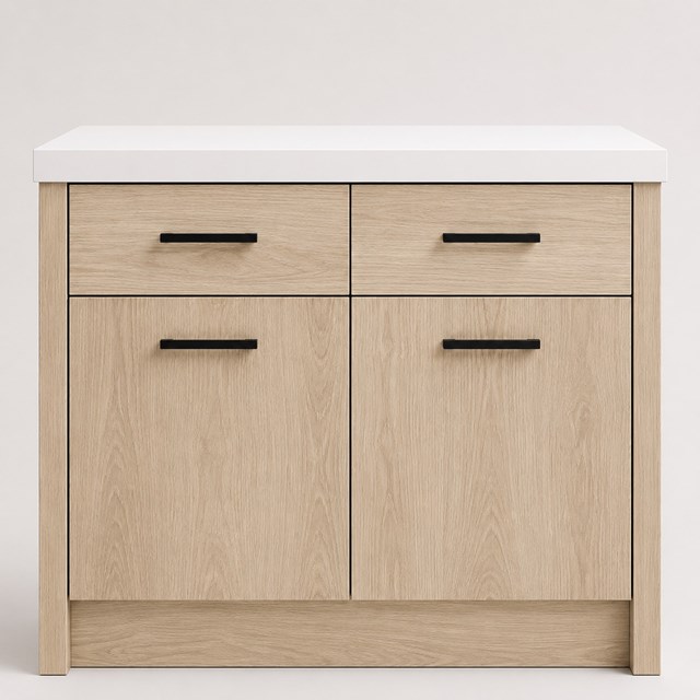 Woodgrain Sand Gladstone Oak Slab Replacement Kitchen Door | Slab Woodgrain Sand Gladstone Oak Slab Replacement Kitchen Door | Slab