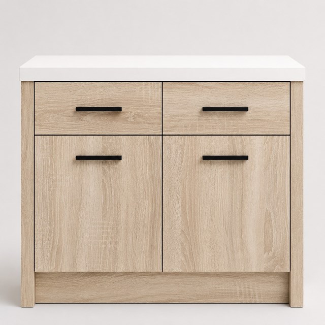 Woodgrain Sonoma Oak Slab Replacement Kitchen Door | Slab Woodgrain Sonoma Oak Slab Replacement Kitchen Door | Slab