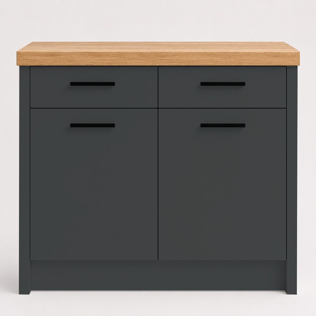 Serica Matte Graphite Slab Replacement Kitchen Door | Slab Serica Matte Graphite Slab Replacement Kitchen Door | Slab