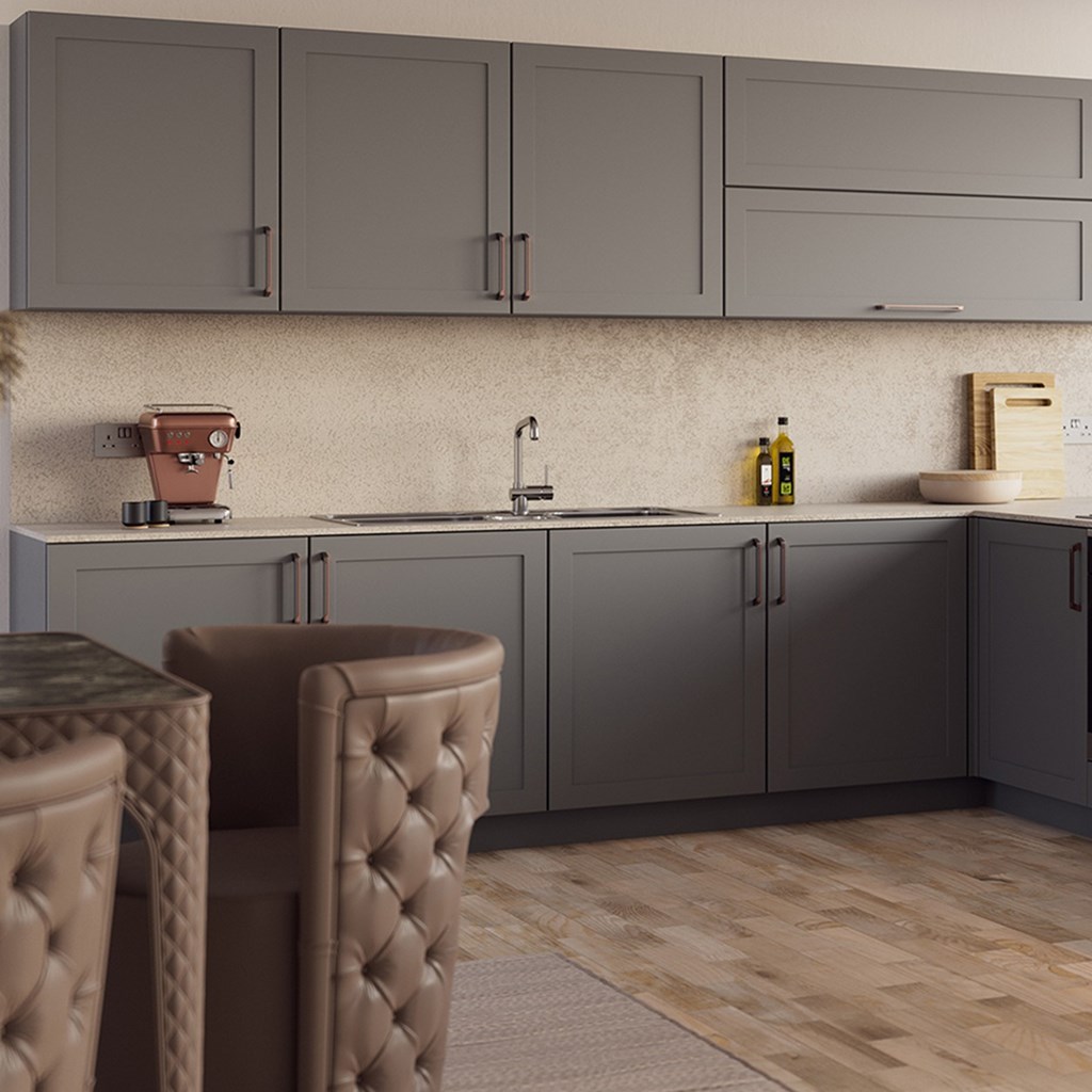 Super Matte Dust Grey Skinny Shaker Replacement Kitchen Door | Skinny Shaker Super Matte Dust Grey Skinny Shaker Replacement Kitchen Door | Skinny Shaker