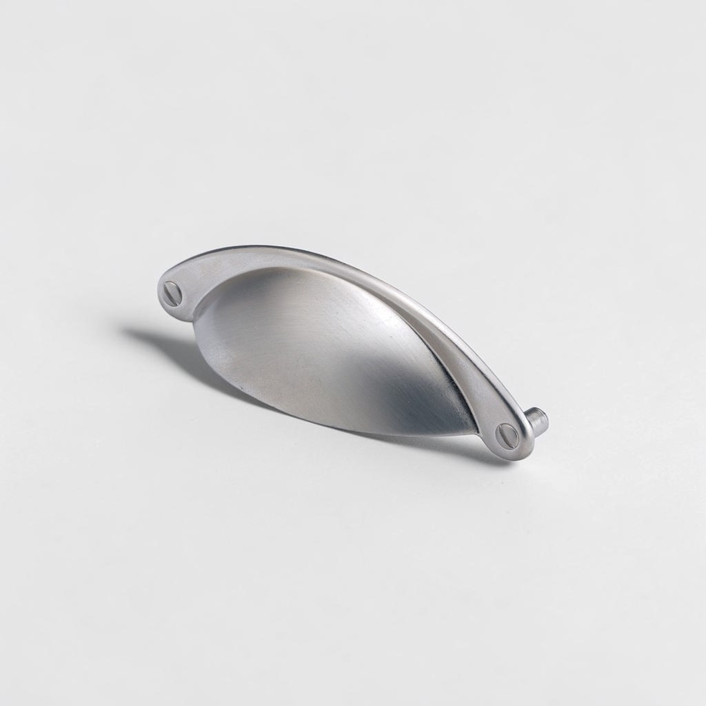 Finger Pull Brushed Nickel Essential Handle | Essential Handles Finger Pull Brushed Nickel Essential Handle | Essential Handles