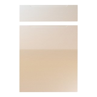 Avienda Kitchen Replacement Door in High Gloss Sand Beige