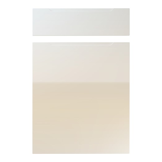 Avienda Kitchen Replacement Door in High Gloss White Grey