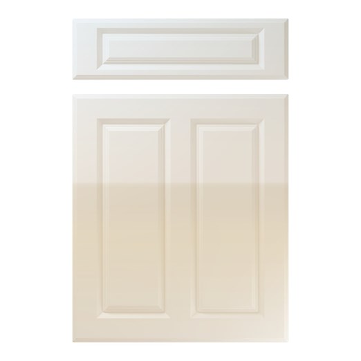 Benwick Kitchen Replacement Door in High Gloss White Grey