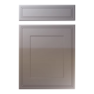 Bridgewater Kitchen Replacement Door in High Gloss Dust Grey