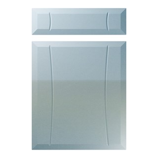 Chardonnay Kitchen Replacement Door in High Gloss Blue Sparkle