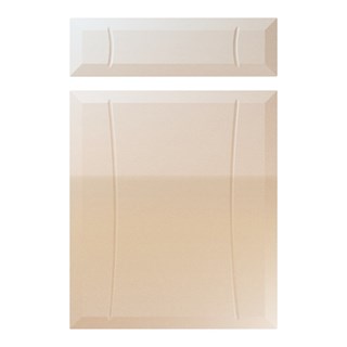 Chardonnay Kitchen Replacement Door in High Gloss Sand Beige