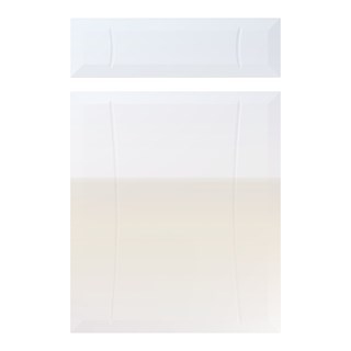 Chardonnay Kitchen Replacement Door in High Gloss White