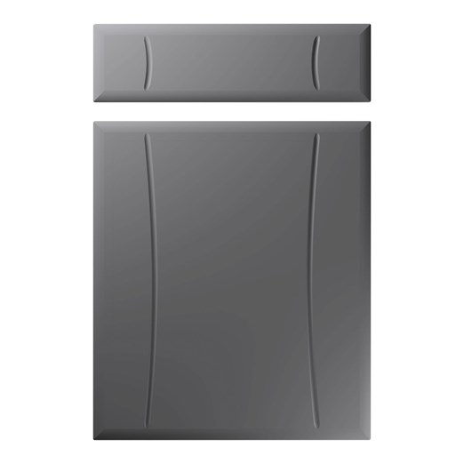 Chardonnay Kitchen Replacement Door in Super Matt Onyx Grey