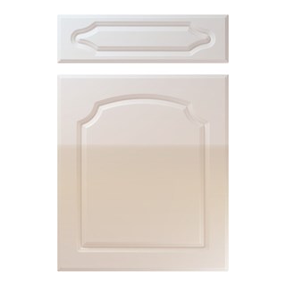 Chedburgh Kitchen Replacement Door in High Gloss Cream