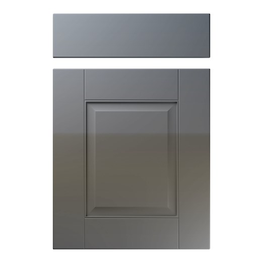 Coniston Kitchen Replacement Door in High Gloss Onyx Grey