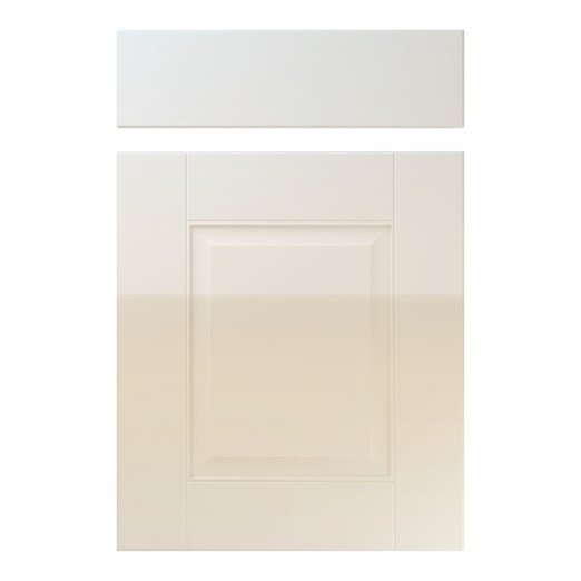 Coniston Kitchen Replacement Door in High Gloss White Grey