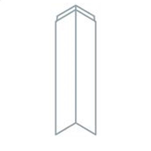 Avanti Opus 22mm Corner Post, High Gloss Light Grey 715 x 50x 50mm