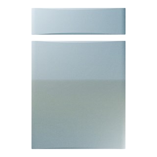 Crossland Kitchen Replacement Door in High Gloss Blue Sparkle