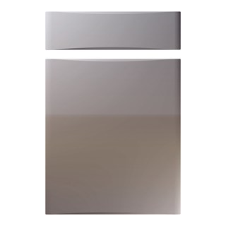 Crossland Kitchen Replacement Door in High Gloss Dust Grey