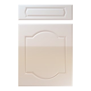 Denham Kitchen Replacement Door in High Gloss Cream