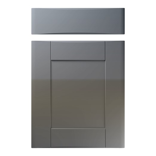 Denver Kitchen Replacement Door in High Gloss Onyx Grey