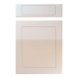 Esquire Kitchen Replacement Door in High Gloss Cream