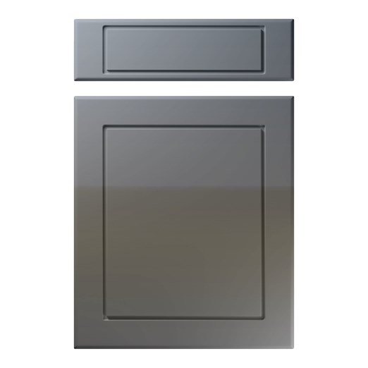 Esquire Kitchen Replacement Door in High Gloss Onyx Grey