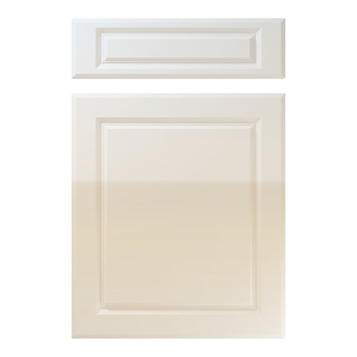 Fenwick Kitchen Replacement Door in High Gloss White Grey