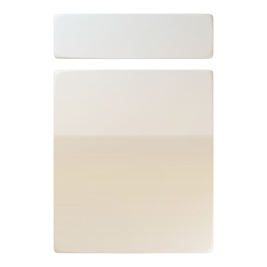 Genoa  Kitchen Replacement Door in High Gloss White Grey