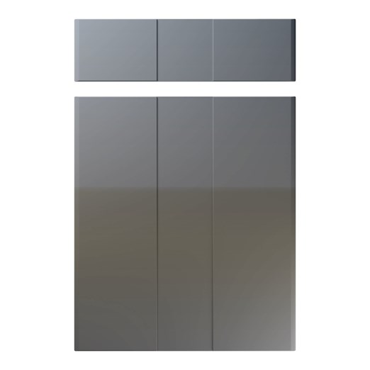 Grove Kitchen Replacement Door in High Gloss Onyx Grey
