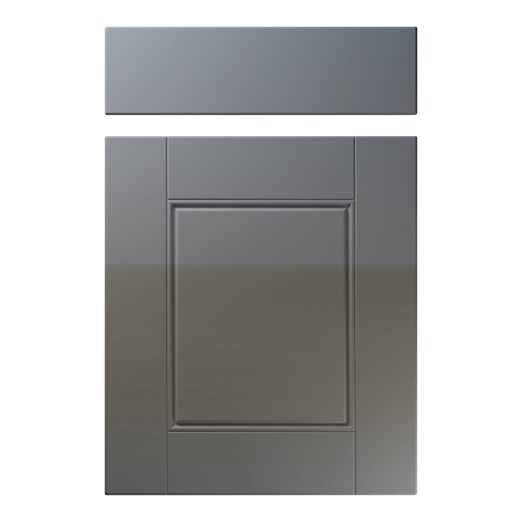 Henlow Kitchen Replacement Door in High Gloss Onyx Grey