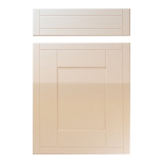 Keswick Kitchen Replacement Door in High Gloss Sand Beige