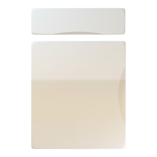 Metropole Kitchen Replacement Door in High Gloss White Grey