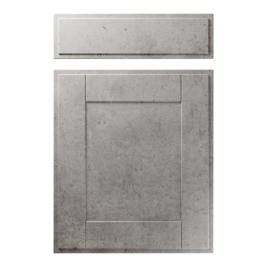 New England Kitchen Replacement Door in Super Matt Chicago Concrete Light