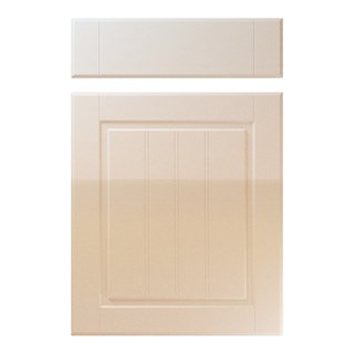 Nova Kitchen Replacement Door in High Gloss Sand Beige