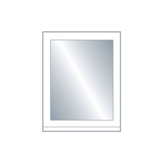 Avanti Opus 22mm Glazed Frame Door (Clear Glass), Hi-Gloss Dust Grey