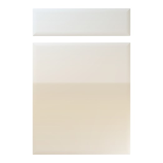 Oslo Kitchen Replacement Door in High Gloss White Grey