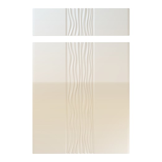 Sahara Kitchen Replacement Door in High Gloss White Grey