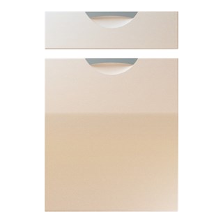 Scoop Kitchen Replacement Door in High Gloss Sand Beige